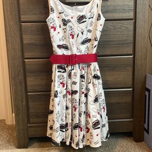 Traci Lords NWT A-line printed dress